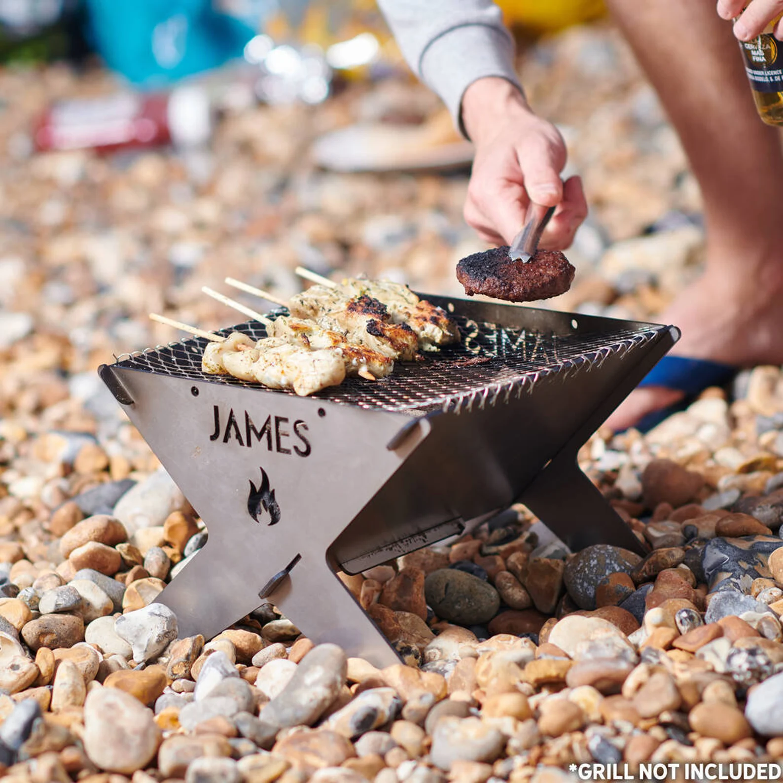 Personalised Slot Together Portable Camping Fire Pit